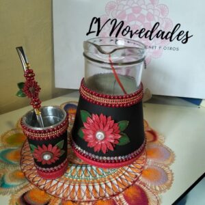 Jarras forrada en cuerina
